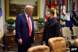 Дональд Трамп та Володимир Зеленський у Білому домі. 18 серпня 2025 року