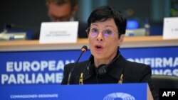 Eврокомесарката за проширување Марта Кос 