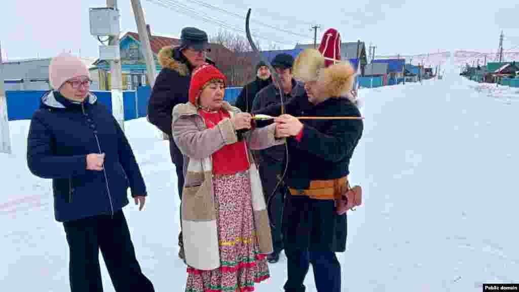 Башкортстанның Дәүләкән районы Иске Көрмәнкәй авылында &quot;Аек авыл&quot; чарасы кысаларында Уктан ату йоласы узган.