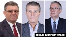 Deputații Dumitru Coarnă (stânga), Francisc Tobă (centru) și Nicolae Giugea (dreapta) s-au abținut de la votul din Camera Deputaților privind aderarea Finlandei și Suediei la NATO.