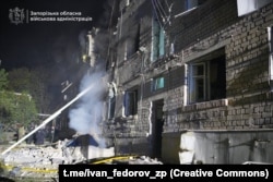 Руйнування у Запоріжжі після російського удару, 1 травня 2025 року