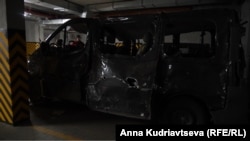 Автівка капелана, якою він евакуював людей