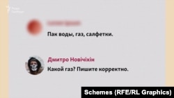 Пак води, газ, серветки. Який газ? Пишіть коректно.