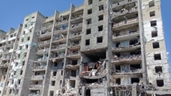 Satul Sergheevca din regiunea Odesa, vineri, 1 iulie 2022. Cel puțin 20 oameni au murit în urma bombardamentelor rusești de vineri dimineață din regiunea Odesa. Foto: Serviciile ucrainene de urgență