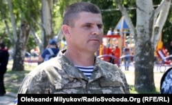 Командир 36-ї окремої бригади морської піхоти, полковник Андрій Гнатов. Місто Миколаїв, 23 травня 2018 року