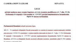 Proiectul de lege care ar putea anula amenzile date de DSP a fost depus la Camera Deputaților
