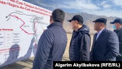 Карта строящейся дороги Кок-Таш ‒ Ак-Сай ‒ Тамдык ‒ Кишемиш, 2 ноября 2020 г.