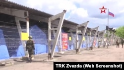 Кадр з відео російського телеканалу «Звезда», у якому впоказали одне з таких місць