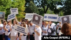 Ziua Libertății Presei la Chișinău. Imagine din arhivă. 