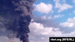 Пожежа на Феодосійській нафтобазі, 9 жовтня 2024 року (архівне фото)