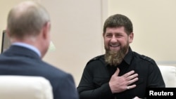 Кадыров Рамзан ву Путин Владимирца цхьанакхетарехь, архивера сурт