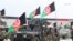 An Afghan army parade celebrating the country's independence day in Nangarhar on August 18.