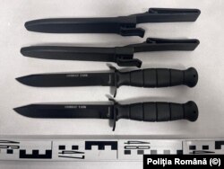 Arme descoperite de Poliție la perchezițiile asupra mașinilor care veneau, pe 8 decembrie, la București.