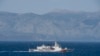 O navă a gărzii de coastă turcești patrulează în în largul coastelor turceștii de la Marea Egee. (Arhivă)