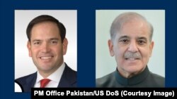 د پاکستان وزیراعظم شبهاز شریف او د امریکا د بهرنیو چارو وزیر مارکو روبیو. 