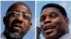 Candidatul democrat la Senat în Georgia, Raphael Warnock (stânga), și cel republican, Herschel Walker (colaj)