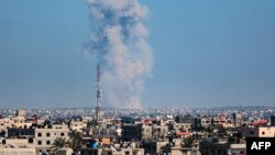 ادامه حملات زمینی و هوایی بر شهر غزه در فلسطین 