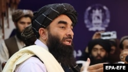 ذبیح الله مجاهد یکی از سخنگویان گروه طالبان