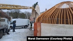 Сборка «Юрты Незламності» в Нововолынске. 17 января 2025 года