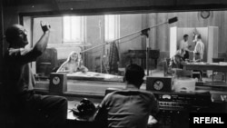 Първото студио на Радио Свободна Европа в Мюнхен, Германия