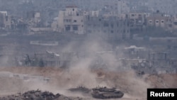 Израильские танки в секторе Газа, иллюстративное фото