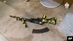 Один із автоматів нападників, які розстріляли відвідувачів концерту у ТЦ «Крокус Сіті Хол» у Підмосков'ї. Росія, 22 березня 2023 року