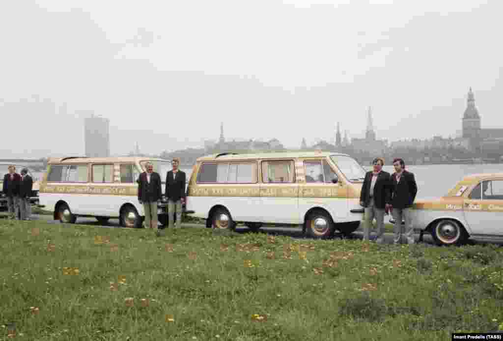 Олимписки комбиња во Рига, Летоноја. Игрите покрај во Москва се одржаа и во неколку други градови на тогашниот Советски сојуз, вклучувајќи ги Минск, Талин и Киев.