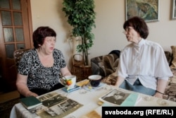 Halina Karcheuskaya (left) and Lyudmila Rabkova said they both had similar experiences with Knysh. "Everyone [on the team] was harassed, for sure,” Rabkova told RFE/RL.