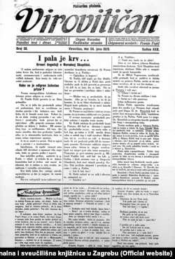 Iz hrvatskih novina Virovitičan o ubistvu Stjepana Radića