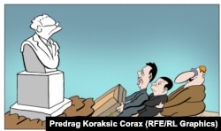 'Slobodan Milošević je, zapravo, čovjek koga je u umjetnosti daleko najuspješnije, potpuno virtuozno, artikulirao Koraks. Treba samo pogledati kako je Koraks nacrtao Miloševića.'