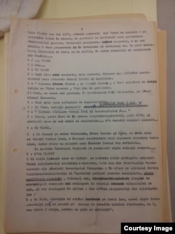 Pagină din „Povestea Vorbei”, programul realizat de Virgil Ierunca (Foto: Hoover Archives/Prof. Sergiu Musteață)