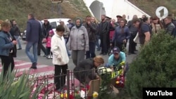 Acțiune de comemorate/protest la locul accidentului