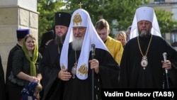 Московський патріарх Кирило під час візиту до Терасполя, Придністров'я