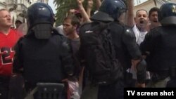 Протест против одржување на геј парада во Сплит, 2011