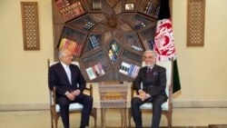 ارشیف، یکی از دیدار های عبدالله عبدالله و زلمی خلیل‌زاد. ۲۷ اکتوبر ۲۰۱۹