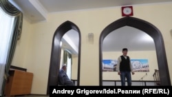 Inside the Mirgaziyan mosque in Kazan