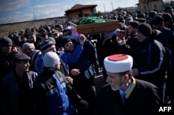Înmormântarea lui Reșat Ametov, 18 martie 2014.