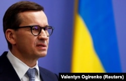 Премʼєр-міністр Польщі Матеуш Моравецький. Київ, 1 лютого 2022 року