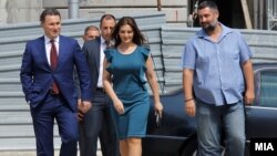 Скопје, 2015 - Свечена академија по повод 8-ми Септември - Денот на независноста на Македонија. Никола и Боркица Груевски и Дејан Пројковски.