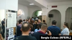 Выборы Европарламента, голосование на участке в Кишиневе