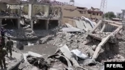 تصویر از محل انفجار موتربم در غرب کابل