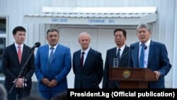 Жаңыланган ЖЭБдин ачылышында. 30-август, 2017-жыл.