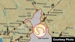 Үңкүр-Тоо картасынын фрагменти. АКИпресс.