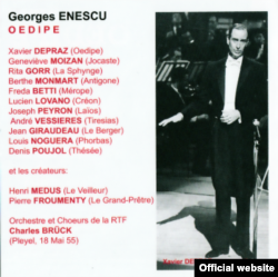 Xavier Depraz (Œdipe) și distribuția din 1955.