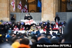 Демонстрація на підтримку Ніки Мелії в Тбілісі, 23 лютого 2021 року