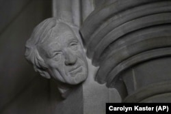 The Washington National Cathedral unveiled a stone carving of Holocaust survivor and longtime political activist Elie Wiesel in April.