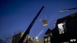 Наслідки одного з попередніх ударів Росії по Нікополю, жовтень 2023 року