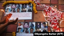 آرشیف، خبرنگارانی‌که در اثر دو حمله انتحاری بتاریخ ۱۰ ثور ۱۳۹۷ در کابل کشته شدند. 