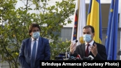 Premierul Ludovic Orban și primarul Timișoarei, Nicolae Robu