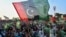 Activists of the Pakistan Democratic Movement rally in the eastern city of Gujranwala on October 16.